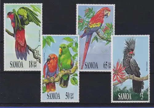 Samoa I Sisifo 1991 Mi.-Nr. 713-716 postfrisch ** / MNH Vögel