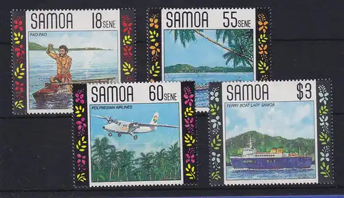 Samoa I Sisifo 1990 Mi.-Nr. 696-699 postfrisch ** / MNH Transportmittel