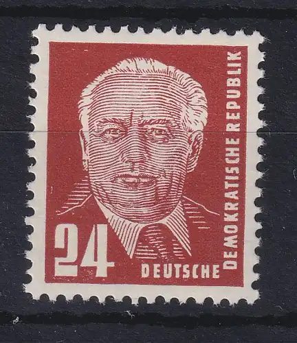 DDR Wilhelm Pieck 24 Pfg Mi.-Nr. 324 va X II, gepr. PAUL BPP postfrisch **