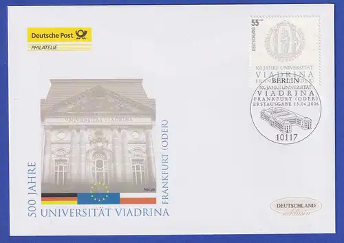 Bundesrepublik 2006 Viadrina Frankfurt/O. - offizieller FDC der Deutschen Post