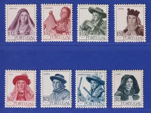 Portugal 1947 Volkstrachten  Mi.-Nr. 706-713 postfrisch **