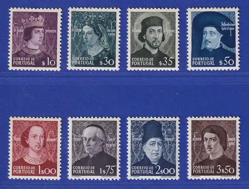 Portugal 1949 Die Dynastie Avis Mi.-Nr. 730-737 postfrisch **