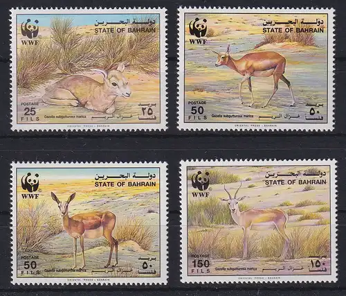 Bahrain 1993 Rheem-Kropfgazelle Mi.-Nr. 511-514 postfrisch **