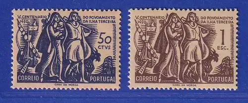 Portugal 1951 Kolonisation von Terceira Mi.-Nr. 766-767 postfrisch **