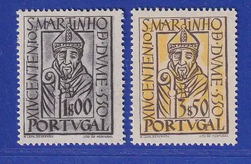 Portugal 1953 Heiliger Martin von Braga Mi.-Nr. 807-808 postfrisch **