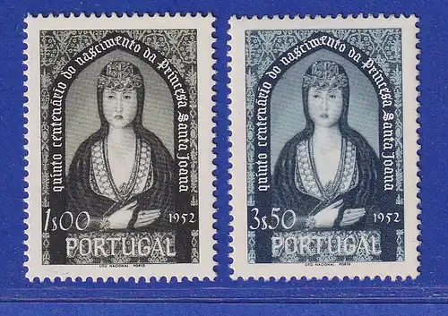 Portugal 1953 Prinzessin Santa Joana Mi.-Nr. 813-814 postfrisch **