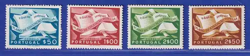 Portugal 1954 Volksbildungsplan Mi.-Nr. 825-828 postfrisch **