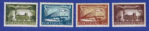 Portugal 1956 100 Jahre Eisenbahn Mi.-Nr. 850-853 postfrisch **