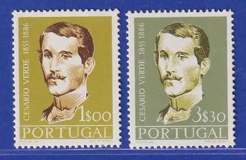 Portugal 1957 Cesário Verde Mi.-Nr. 860-861 postfrisch **