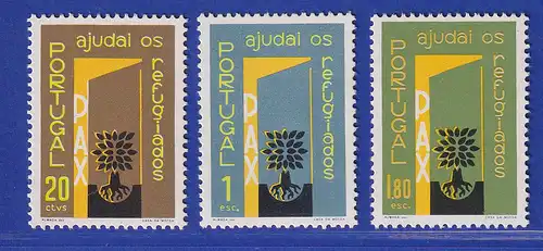 Portugal 1960 Weltflüchtlingsjahr Mi.-Nr. 880-882 postfrisch **