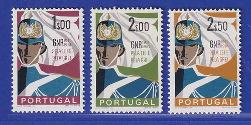 Portugal 1962 500 Jahre Nationalgarde Mi.-Nr. 912-914 postfrisch **