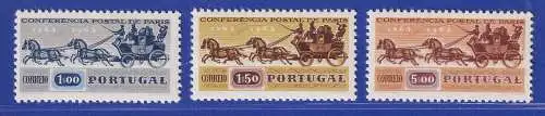 Portugal 1963 100 Jahre Postkonferenz Mi.-Nr. 938-940 postfrisch **