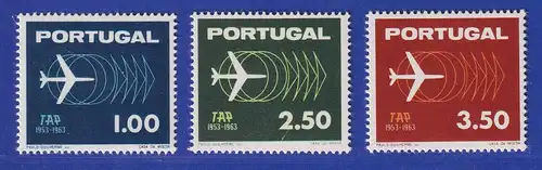 Portugal 1963 10 Jahre Fluggesellschaft TAP Mi.-Nr. 951-953 postfrisch **