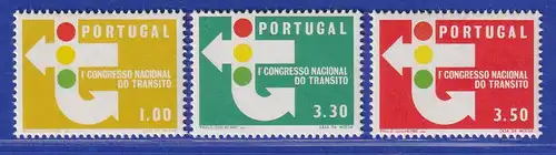 Portugal 1965 Nationaler Verkehrskongress Mi.-Nr. 974-976 postfrisch **