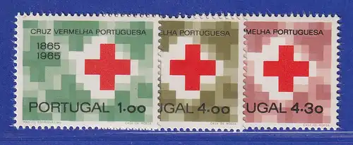 Portugal 1965 Portugiesisches Rotes Kreuz Mi.-Nr. 987-989 postfrisch **