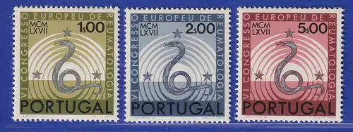 Portugal 1967 Rheumatologen-Kongress Mi.-Nr. 1040-1042 postfrisch **