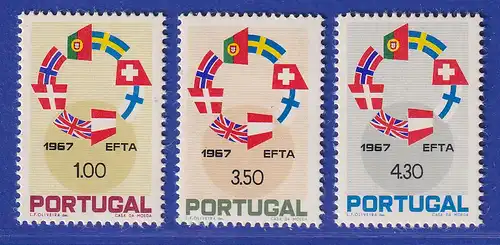 Portugal 1967 EFTA-Länder Mi.-Nr. 1043-1045 postfrisch **