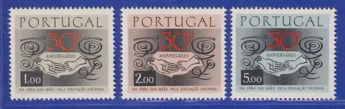 Portugal 1968 30 Jahre Mütterorganisation Mi.-Nr. 1054-1056 postfrisch **