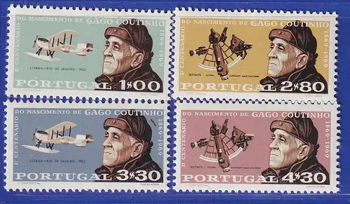 Portugal 1969 C. Viegas Gago Coutinho Mi.-Nr. 1084-1087 postfrisch **