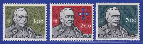 Portugal 1970 A. O. de Fragoso Carmona Mi.-Nr. 1099-1101 postfrisch **