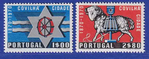 Portugal 1970 100 Jahre Stadtrecht Covilhã Mi.-Nr. 1111-1112 postfrisch **