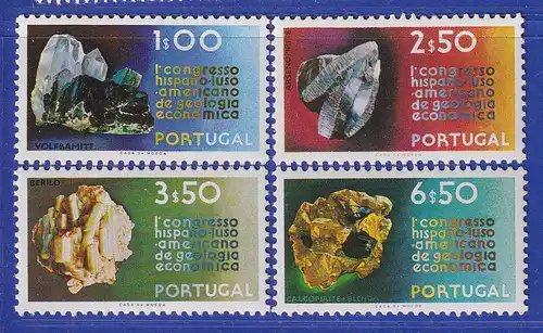 Portugal 1971 Mineralien, Wirtschaftsgeologie Mi.-Nr. 1139-1142 postfrisch **