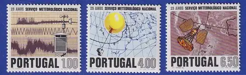 Portugal 1971 25 Jahre nationaler Wetterdienst Mi.-Nr. 1146-1148 postfrisch **