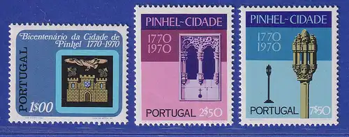 Portugal 1972 200 Jahre Stadt Pinhel Mi.-Nr. 1160-1162 postfrisch **