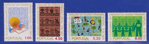 Portugal 1973 200 Jahre Volksschulen Mi.-Nr. 1216-1219 postfrisch **