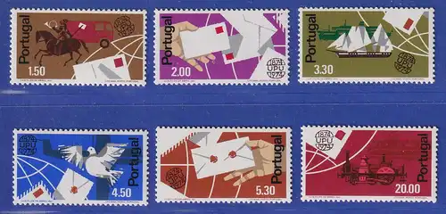 Portugal 1974 100 Jahre Weltpostverein Mi.-Nr. 1248-1253 postfrisch **