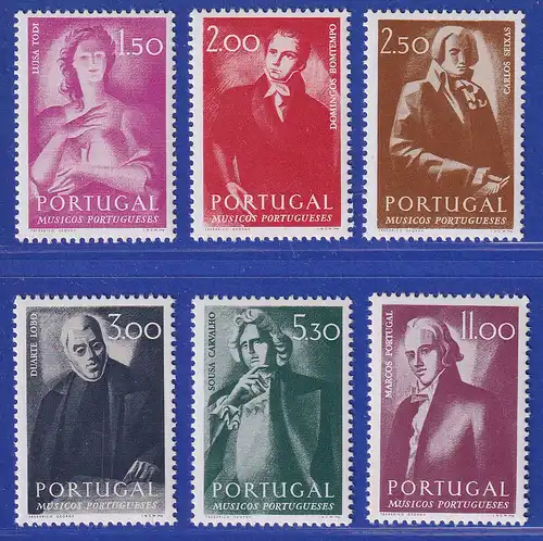 Portugal 1974 Musiker Mi.-Nr. 1254-1259 postfrisch **