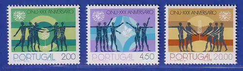 Portugal 1975 30 Jahre Vereinte Nationen Mi.-Nr. 1288-1290 postfrisch **