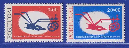 Portugal 1976 50 Jahre portugiesischer Schriftstellerverband Mi.-Nr.1305-1306 **