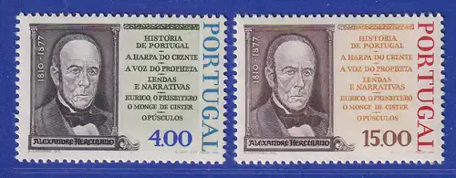 Portugal 1977 100. Todestag Alexandre Herculano Mi.-Nr. 1374-1375 postfrisch **