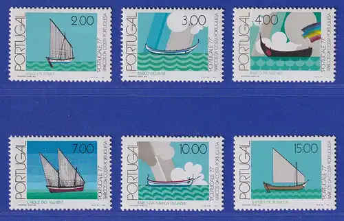 Portugal 1977 PORTUCALE - Fischerboote Mi.-Nr. 1378-1383 postfrisch **