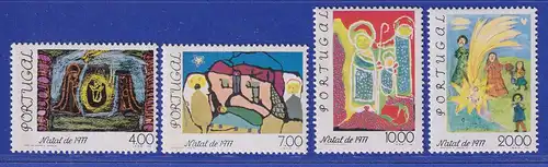 Portugal 1977 Weihnachten - Kinderzeichnungen Mi.-Nr. 1384-1387 postfrisch **