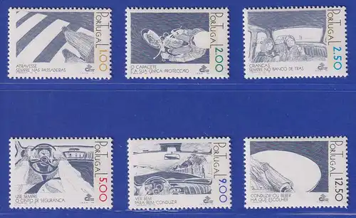 Portugal 1978 Sicherheit im Straßenverkehr Mi.-Nr. 1397-1402 postfrisch **