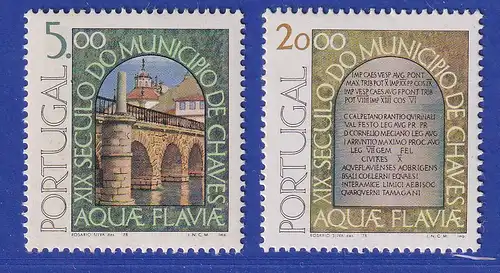 Portugal 1978 1900 Jahre Stadt Chaves Mi.-Nr. 1405-1406 postfrisch **