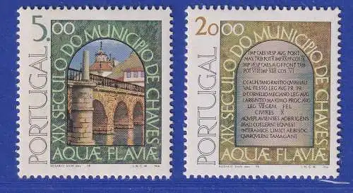 Portugal 1978 1900 Jahre Stadt Chaves Mi.-Nr. 1405-1406 postfrisch **