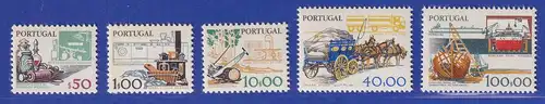 Portugal 1979 Entwicklung der Arbeitsmittel Mi.-Nr. 1428-1432 **