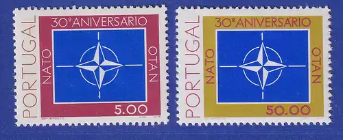 Portugal 1979 30 Jahre Nordatlantikpakt NATO Mi.-Nr. 1439-1440 **