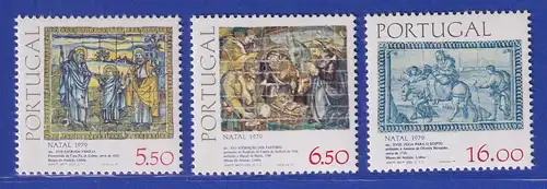 Portugal 1979 Weihnachten - Azulejos Mi.-Nr. 1469-1471 postfrisch **
