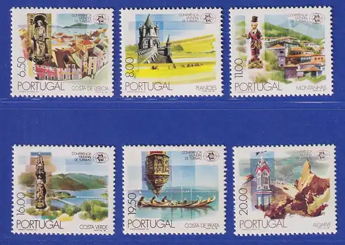 Portugal 1980 Internationale Tourismuskonferenz Mi.-Nr. 1498-1503 postfrisch **