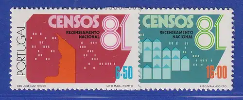 Portugal 1981 Volkszählung Mi.-Nr. 1514-1515 postfrisch **