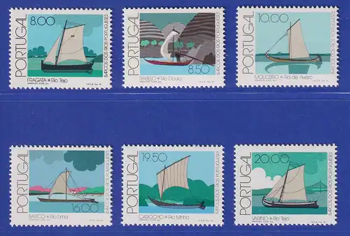 Portugal 1981 Portugiesische Fluss-Boote Mi.-Nr. 1516-1521 postfrisch **