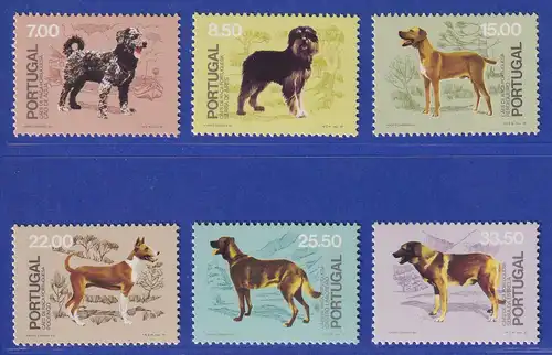 Portugal 1981 50 Jahre Verein für Hundezucht Mi.-Nr. 1522-1527 postfrisch **