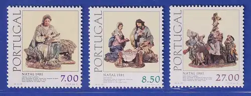 Portugal 1981 Weihnachten - Krippenfiguren Mi.-Nr. 1549-1551 postfrisch **