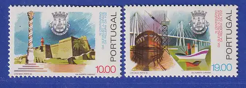 Portugal 1982 100 Jahre Stadt Figueira da Foz Mi.-Nr. 1554-1555 postfrisch **