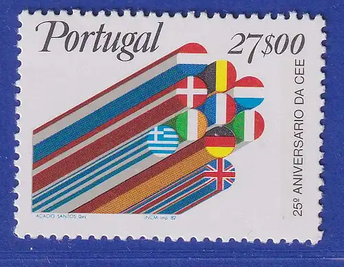 Portugal 1982 25 Jahre EWG Mi.-Nr. 1556 postfrisch **
