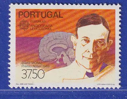 Portugal 1983 Nobelpreisträger A. Egas Moniz Mi.-Nr. 1601 postfrisch **